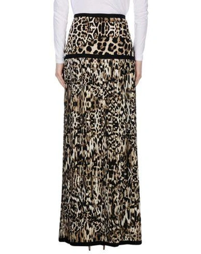 Shop Just Cavalli Long Skirts In Sand