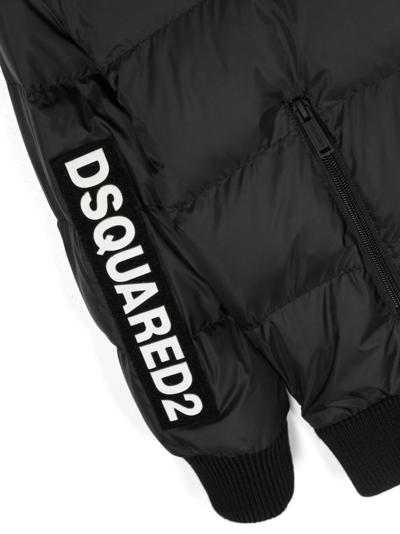 Shop Dsquared2 Logo-patch Padded Jacket In Black