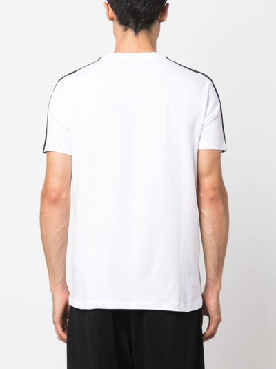 Shop Karl Lagerfeld Organic-cotton Blend Jersey T-shirt In White