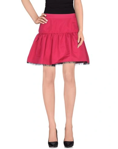 Red Valentino Mini Skirt In Garnet