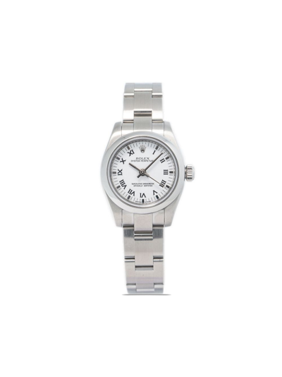 Pre-owned Rolex  Oyster Perpetual 26mm In White