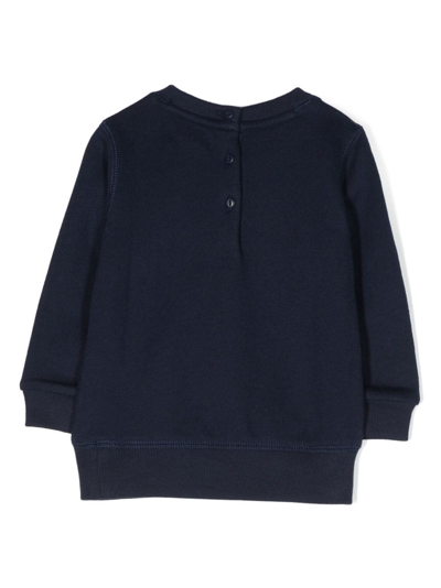 Shop Ralph Lauren Polo Bear-motif Sweatshirt In Blue
