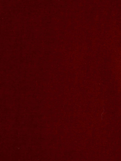 La Doublej Keaton Velvet Feather-cuff Blazer In Red