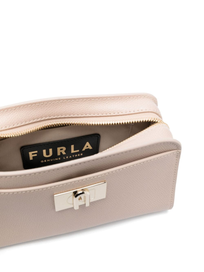 Shop Furla 1927 Leather Crossbody Bag In Pink