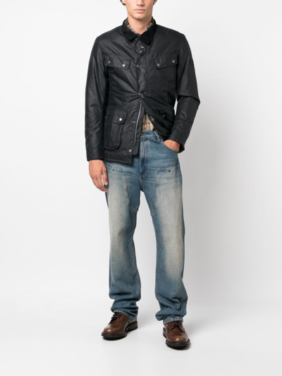 Barbour International 'duke' Jacket In Blue