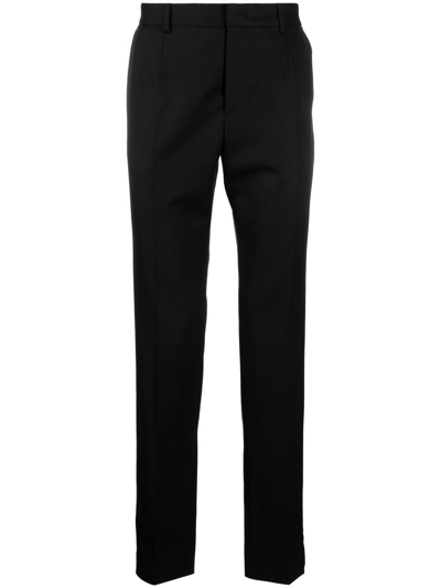 Shop Roberto Cavalli Slim Tailored Trousers In Black