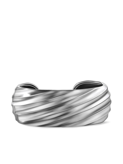 Shop David Yurman Cable Edge Sterling Silver Cuff Bracelet
