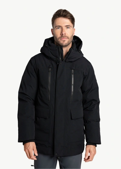 Shop Lole Urban Canvas Parka Jacket In Black