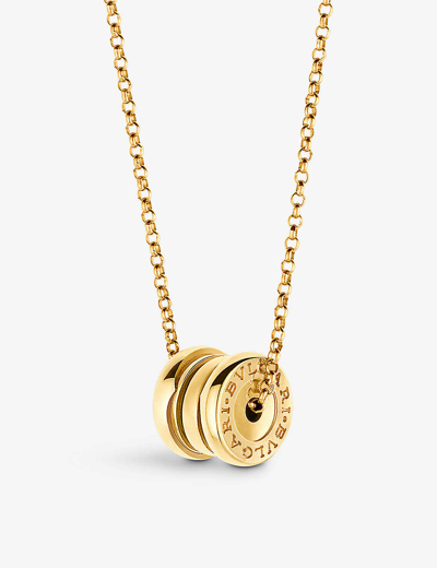 Shop Bvlgari Womens Yellow Gold B.zero1 Mini 18ct Yellow-gold Pendant Necklace