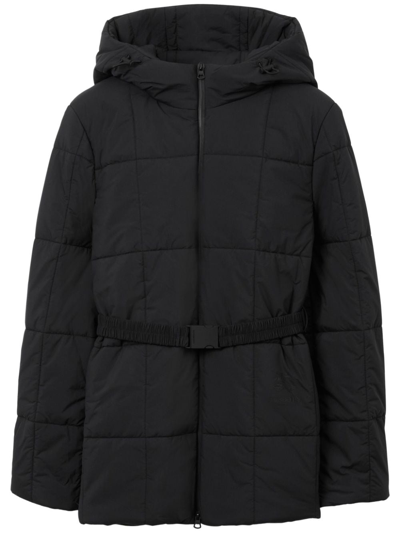 Shop Burberry Long-sleeve Padded Jacket In Black