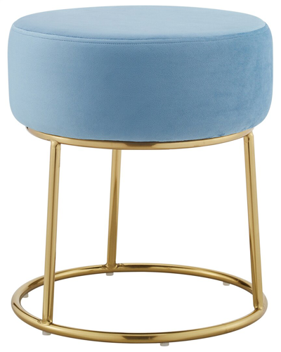 Shop Linon Furniture Linon Bandi Accent Vanity Stool In Blue