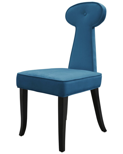 Shop Chic Home Design Set Of 2 Blue Sariah Dining Chairs