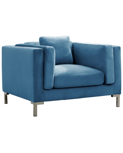 Shop Chic Home Design Emory Blue Club Chair