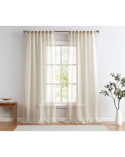 Shop Cannon Sheer Window Panel Pair In Ivory