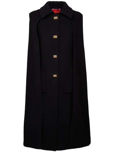 Shop La Doublej Milano Cady Cape In Black