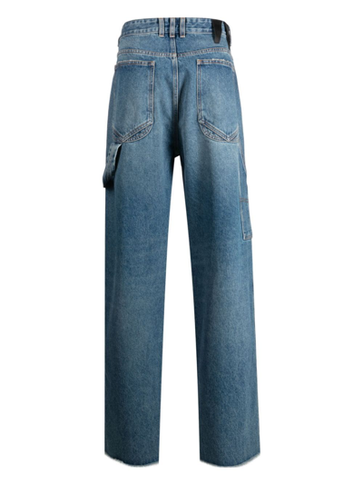 Darkpark High-waist Straight-leg Jeans In Blue