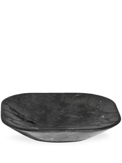 Shop Marsotto Edizioni Gravita Square-shape Tray In Black