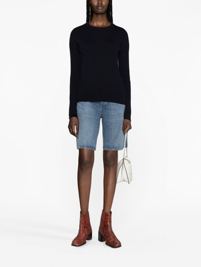 Zadig & Voltaire Cici Star-appliqué Cashmere Jumper In Blue