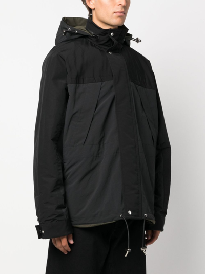 Shop Sacai Matte Blouson Reversible Taffeta Jacket In Black