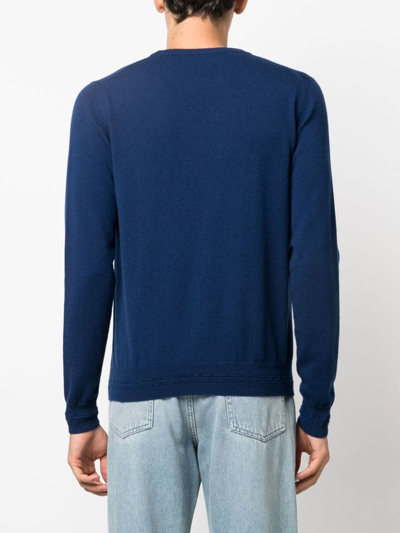 Shop There Was One Crew-neck Cashmere Jumper In Blue