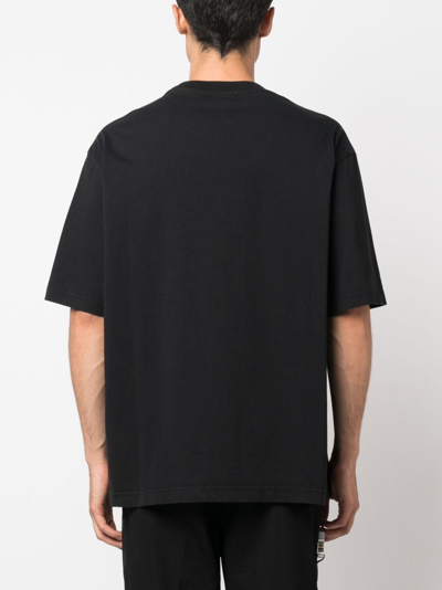Shop Ambush Pass Graphic-print Cotton T-shirt In Black