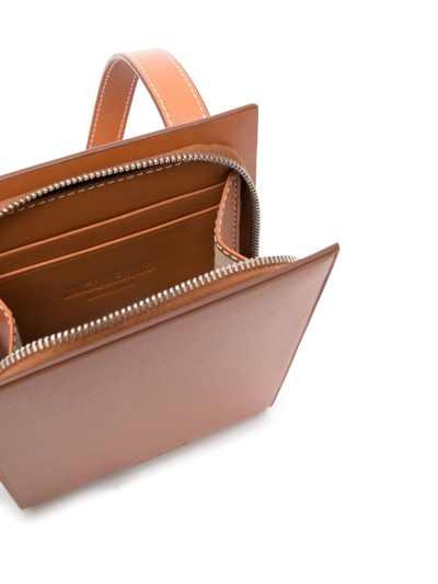 Jacquemus Le Gadju Neck Wallet In Brown