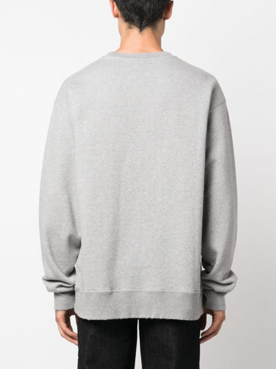 Shop Ambush Academy Cotton Sweatshirt In Grey