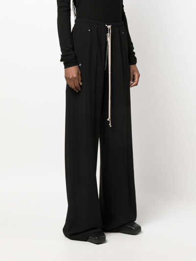 Shop Rick Owens Geth Belas Drawstring-waist Trousers In Black