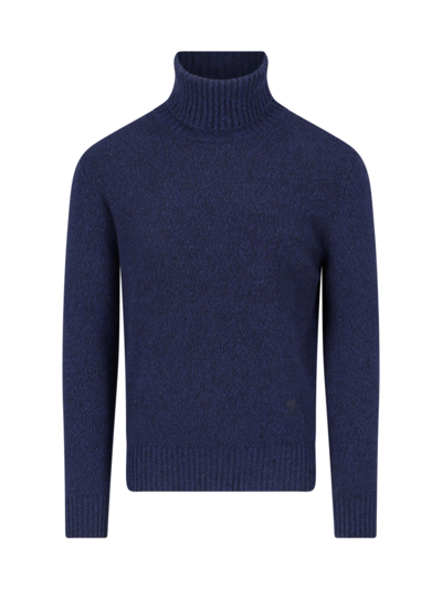 Shop Ami Alexandre Mattiussi Cashmere Sweater In Blue