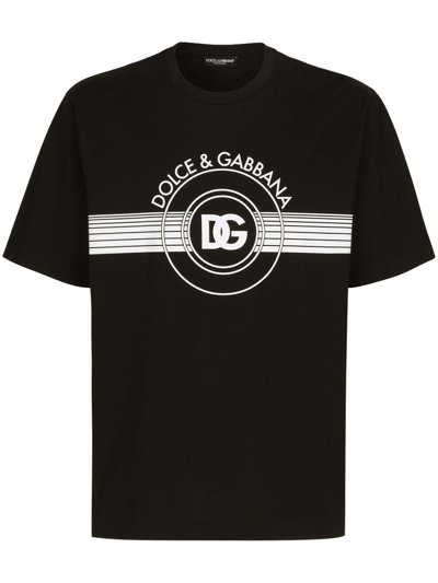 Shop Dolce & Gabbana Printed T-shirt In Black  