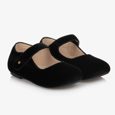 Shop Old Soles Girls Black Velvet Shoes