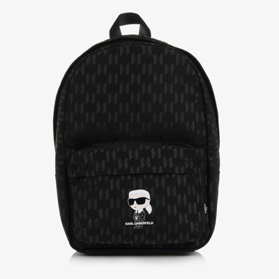 Shop Karl Lagerfeld Boys Black Backpack (38cm)