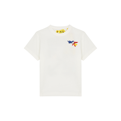 Off-white Kids' Arrow Camou Print Cotton T-shirt In White | ModeSens