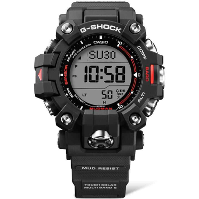 Pre-owned Casio G-shock Master Of Gw-9500-1jf Mudman Triple Sensor Radio Solar Watch