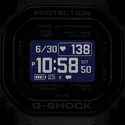 Pre-owned Casio G-shock Dw-h5600mb-1jr G-squad Bluetooth Digital Smartwatch Watch Black