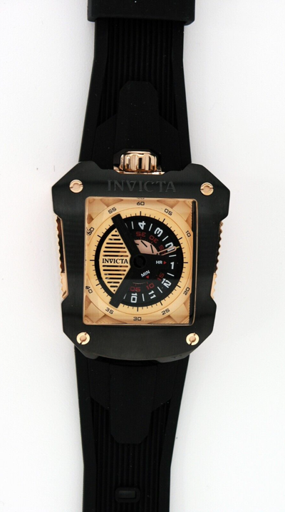 Pre-owned Invicta S1 41649 Jm Correa Limited Automatic Watch Black Rose Gold 48mm