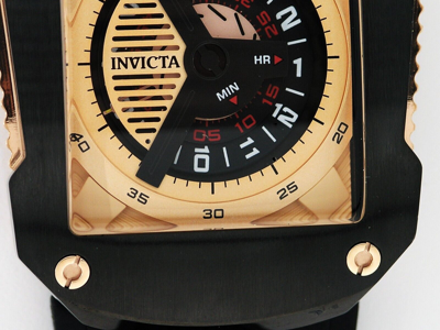 Pre-owned Invicta S1 41649 Jm Correa Limited Automatic Watch Black Rose Gold 48mm