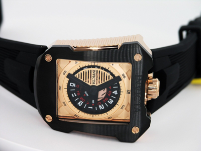 Pre-owned Invicta S1 41649 Jm Correa Limited Automatic Watch Black Rose Gold 48mm