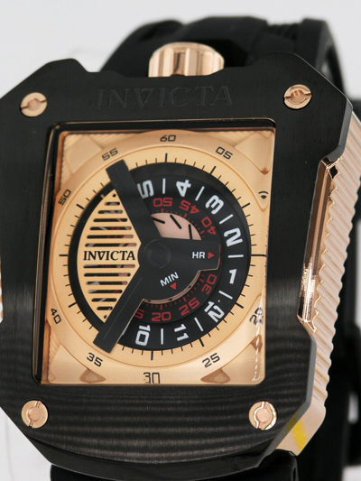 Pre-owned Invicta S1 41649 Jm Correa Limited Automatic Watch Black Rose Gold 48mm