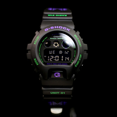 Pre-owned Casio Limited Edition  G-shock Evangelion Dw-6900fs Dw-6900 Radio Eva