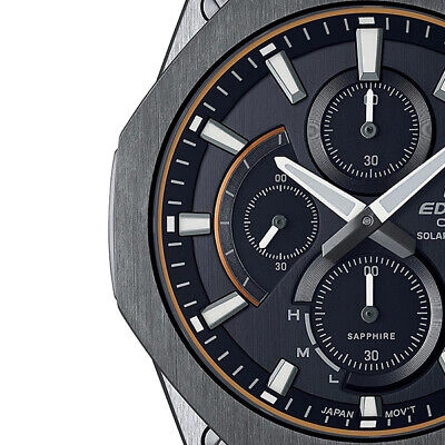 Pre-owned Casio Edifice Men Watch Sport Chronograph Sapphire Solar Radio Efs-s570ydc-1ajf