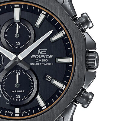 Pre-owned Casio Edifice Men Watch Sport Chronograph Sapphire Solar Radio Efs-s570ydc-1ajf