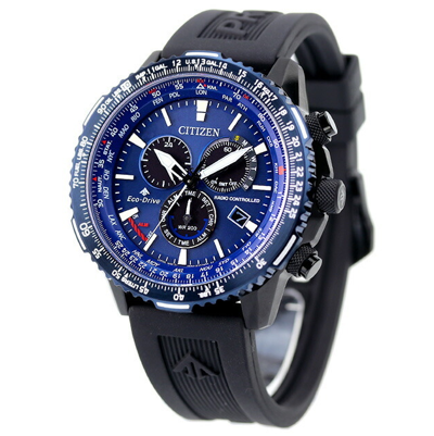 Pre-owned Citizen Promaster Air Blue Dial Sapphire Radio Controlled Eco-drive Cb5006-02l