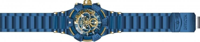 Pre-owned Invicta 37024 Shaq Blue Label Gold Dial Swiss Chronograph Watch 52mm