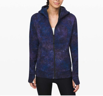 Pre-owned Lululemon Athletica ?nwt Lululemon Scuba Hoodie Iv Light Cotton Fleece Sz 6 Polar Lights Blue Multi