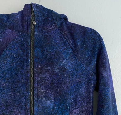 Pre-owned Lululemon Athletica ?nwt Lululemon Scuba Hoodie Iv Light Cotton Fleece Sz 6 Polar Lights Blue Multi