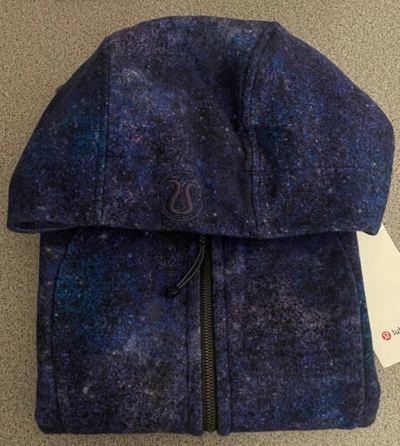 Pre-owned Lululemon Athletica ?nwt Lululemon Scuba Hoodie Iv Light Cotton Fleece Sz 6 Polar Lights Blue Multi