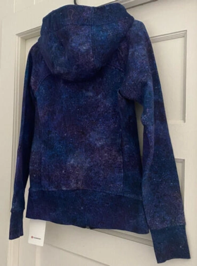Pre-owned Lululemon Athletica ?nwt Lululemon Scuba Hoodie Iv Light Cotton Fleece Sz 6 Polar Lights Blue Multi