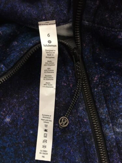 Pre-owned Lululemon Athletica ?nwt Lululemon Scuba Hoodie Iv Light Cotton Fleece Sz 6 Polar Lights Blue Multi
