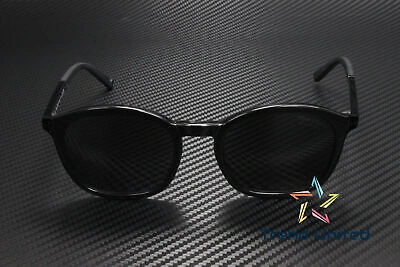 Pre-owned Tom Ford Ft1020 N 01d Plastic Shiny Black Smoke Polarized 52 Mm Men's Sunglasses In Gray